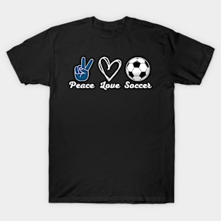 Peace Love Soccer T-Shirt